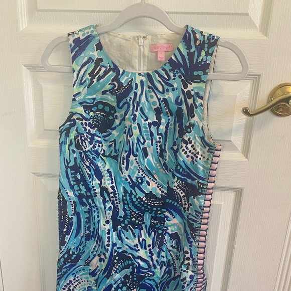 Lilly Pulitzer Mlia Shift Crash The Bash Shift Dress, size 2, like new - Picture 2 of 5